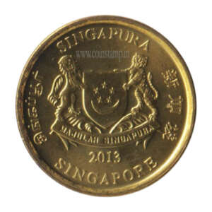 Singapore 5 Cents AUNC