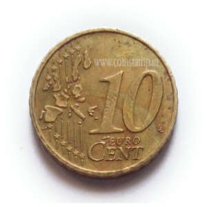 Luxembourg 10 Euro Cent Grand Duke Henri Used