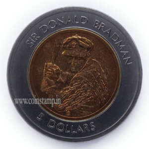 Australia 5 Dollar Sir Donald Bradman AUNC