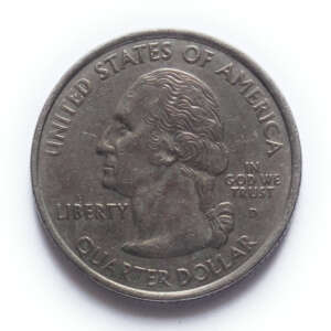 US 1/4 Dollar Kentucky Quarter 2001 Used