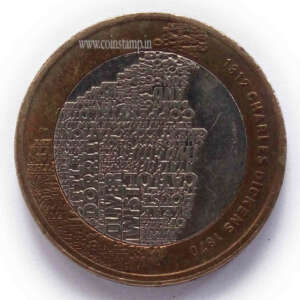 Great Britain 2 Pound Charles Dickens Used