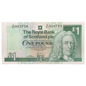 Scotland 1 Pound Ilay Campbell, Lord Succoth AUNC