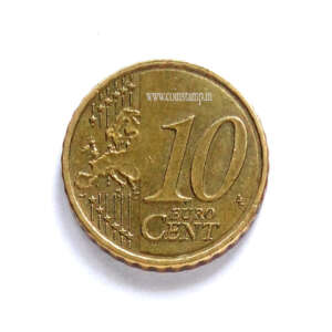 Austria 10 Euro Cent St. Stephen's Cathedral 2nd Map Used