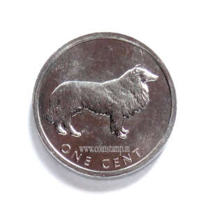 Cool Island 1 Cent Collie - Elizabeth II AUNC