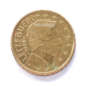Luxembourg 10 Euro Cent Grand Duke Henri 2nd Map Used