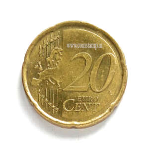 Portugal 20 Euro Cent 2nd Map Used