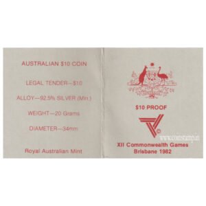 Australia 10 Dollars XII Commonwealth Games Brisbane Proof