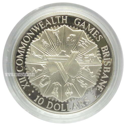 Australia 10 Dollars XII Commonwealth Games Brisbane Proof