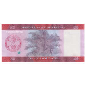 Liberia 50 Dollars Samuel Kayon Doe AUNC