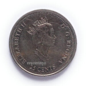 Canada 25 Cents Elizabeth II February Used