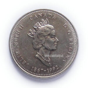 Canada 25 Cents Elizabeth II Newfoundland Used