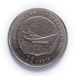 Canada 25 Cents Elizabeth II Newfoundland Used