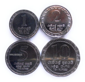 Sri Lanka 4 Different Rupees Set ( AUNC)