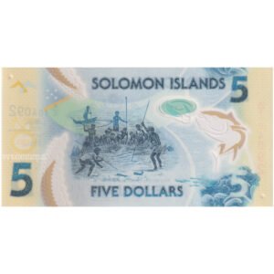 Solomon Islands 5 Dollars Polymer AUNC