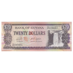 Guyana 20 Dollars AUNC