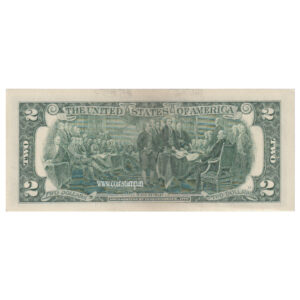 United States 2 Dollars Federal Reserve Note AUNC