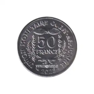 Western African States 50 Francs CFA magnetic AUNC