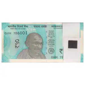 50 Rupees 100 Note Set Start With 786 Fancy Number