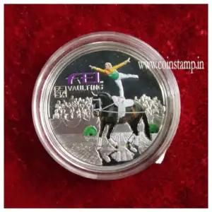 Andorra 5 Diners Equestrian Vaulting Colored Silver Coin