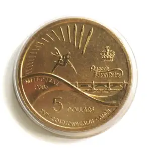 Australia XVIII Commonwealth Games Queen's Baton Relay 5 Dollar UNC