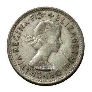 Australia Rams Head Silver Shilling With FD Used