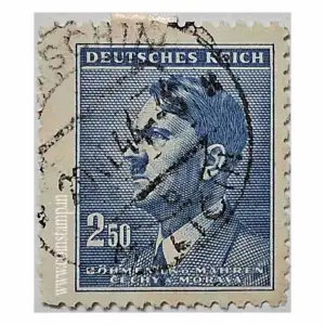 German Bohemia 1942 Hitler Early Issue Hinged 2.50K Used