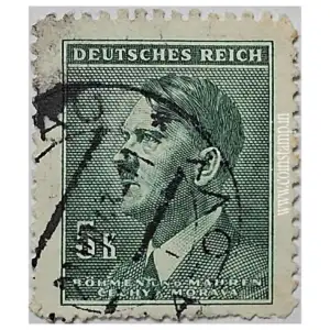 German Bohemia and Moravia 1942 Adolf Hitler Hinged 5K Used