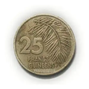 Guinea Republic 25 Francs Used