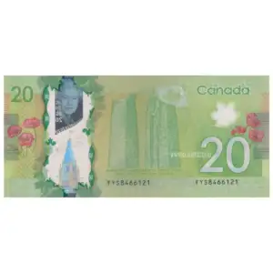 Canada 20 Dollars 2012 Queen Elizabeth II (XF Condition)
