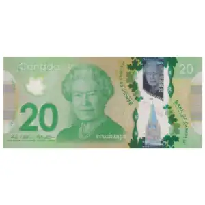 Canada 20 Dollars 2012 Queen Elizabeth II (XF Condition)