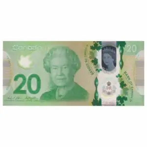 Canada 20 Dollars Queen Elizabeth II (XF Condition)