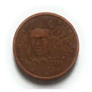 France 2 Euro Cents Used