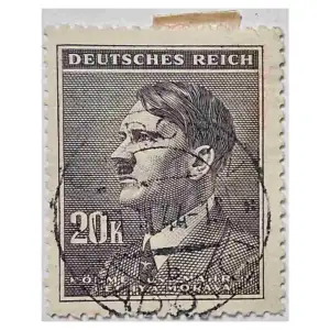 German Bohemia Hitler Early Issue Hinged Stamp Used