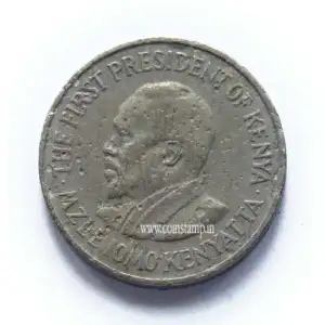 Kenya 50 Cents With legend Used