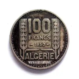 Algeria French Colony 100 Francs Used