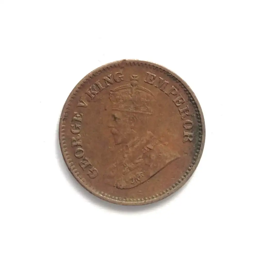 British India: 1  2 Pice 1936 - King George V - Bronze Coin