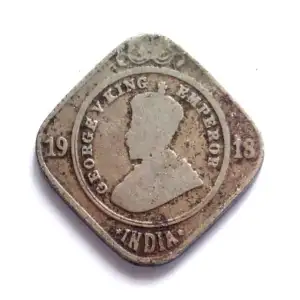 British India 2 Annas King george 5 Used