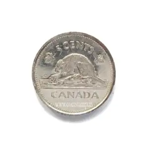 Canada 5 Cents Elizabeth II Golden Jubilee Used