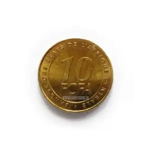 Central African States 10 Francs CFA AUNC