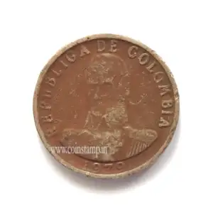 Colombia 2 Pesos Used