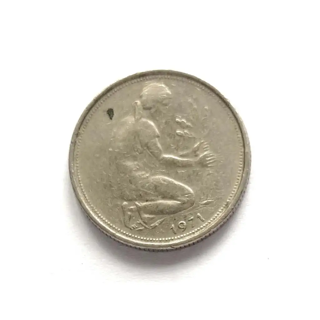 Germany 50 Pfennig Used