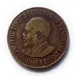 Kenya 10 Cents With legend Used