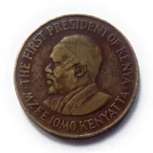 Kenya 10 Cents With legend Used
