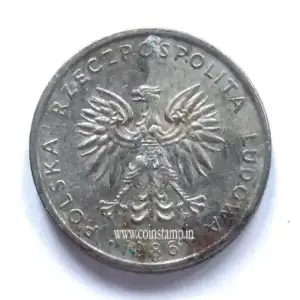 Poland 20 Zlotys large type Used