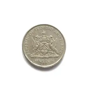 Trinidad and Tobago 25 Cents Non Magnetic Used