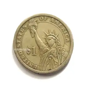 US Presidential Dollar James Madison Used