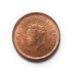 British India 1/2 Pice George VI 1939 AUNC