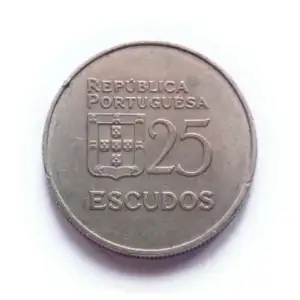 Portugal 25 Escudos System 1981-2001 Series Used