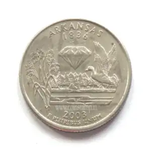 US 14 Dollar Arkansas Quarter 2003 Used