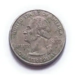 US 14 Dollar Indiana Quarter 2002 Used